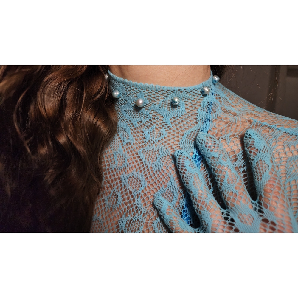 Blue💧Freshwater Pearl Illusion Necklace
